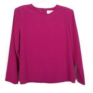 GRAVER STUDIO Silky Long Sleeve Blouse